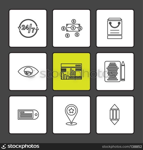 web , website , user interface , application , internet , mobile ,navigations , safe , dollar, money , breifcase , ecg , technology , setting , gear , icon, vector, design,  flat,  collection, style, creative,  icons
