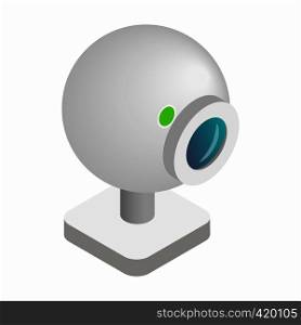Webcam 3d isometric icon isolated on a white background. Webcam 3d isometric icon