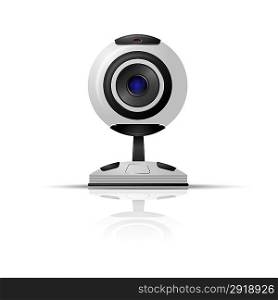 Webcam on a white background