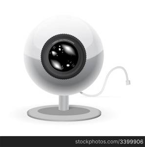Webcam vector illustration isolated on white background