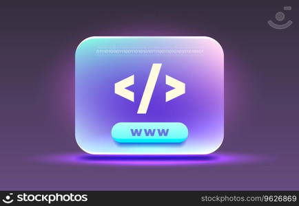 webpage program code, browser frame info. Vector illustration. webpage program code, browser frame info. Vector
