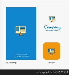 Website Company Logo App Icon and Splash Page Design. Creative Business App Design Elements