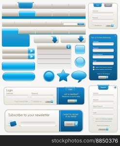 Website design elements vector image