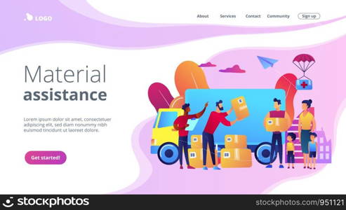 Website vibrant violet landing web page template.. concept landing page.