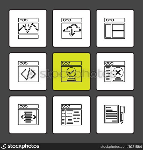 website , web , user interface , web app , internet , website , dwonloading , uploading, user design , icon, vector, design,  flat,  collection, style, creative,  icons , 