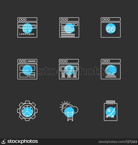 website , web , user interface , web app , internet , website , dwonloading , uploading, user design , icon, vector, design,  flat,  collection, style, creative,  icons , 