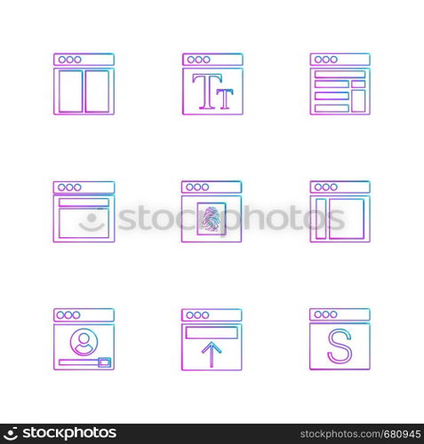 website , web , user interface , web app , internet , website , dwonloading , uploading, user design , icon, vector, design,  flat,  collection, style, creative,  icons , 