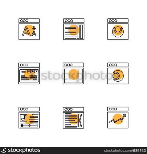 website , web , user interface , web app , internet , website , dwonloading , uploading, user design , icon, vector, design,  flat,  collection, style, creative,  icons , 