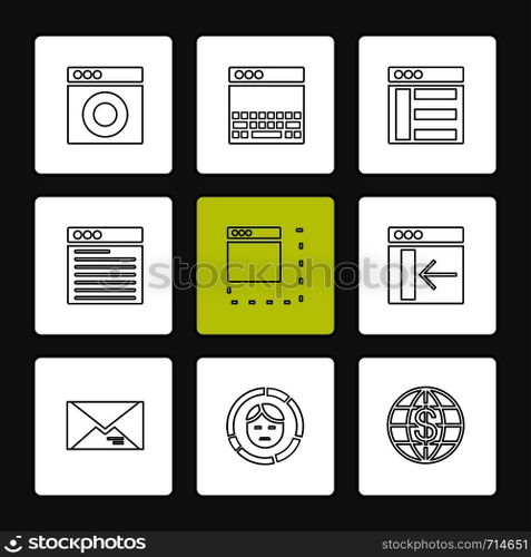 website , web , user interface , web app , internet , website , dwonloading , uploading, user design , icon, vector, design,  flat,  collection, style, creative,  icons , 
