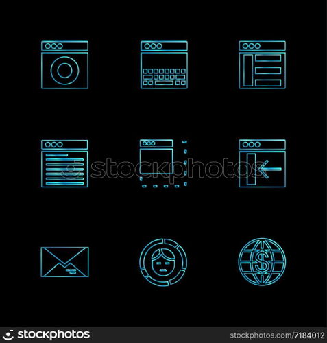 website , web , user interface , web app , internet , website , dwonloading , uploading, user design , icon, vector, design, flat, collection, style, creative, icons ,