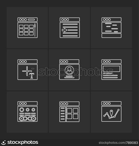 website , web , user interface , web app , internet , website , dwonloading , uploading, user design , icon, vector, design,  flat,  collection, style, creative,  icons , 