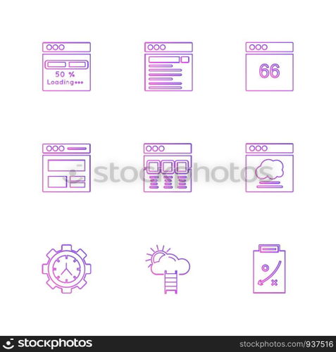 website , web , user interface , web app , internet , website , dwonloading , uploading, user design , icon, vector, design,  flat,  collection, style, creative,  icons , 