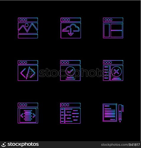 website , web , user interface , web app , internet , website , dwonloading , uploading, user design , icon, vector, design,  flat,  collection, style, creative,  icons , 