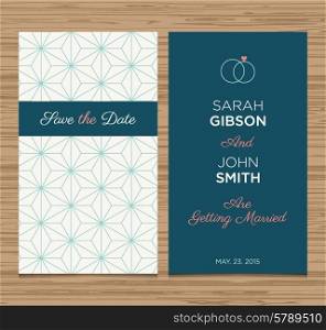 wedding card pattern green 01