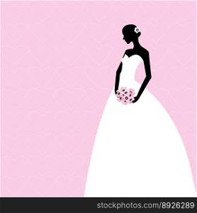 Wedding card vector image