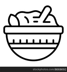 Wedding food bowl icon outline vector. Event service. Manager ceremony. Wedding food bowl icon outline vector. Event service