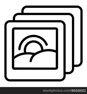 Wedding image icon outline vector. Event service. Party gift. Wedding image icon outline vector. Event service