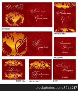 wedding invitation set