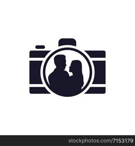 Wedding Photography Logo Design. Photographer icon.