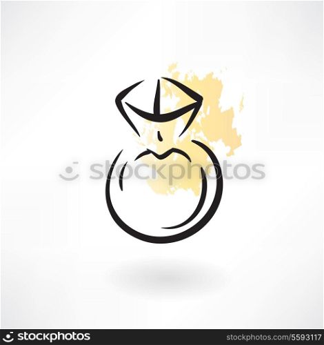 wedding ring grunge icon
