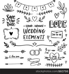 wedding theme vector art