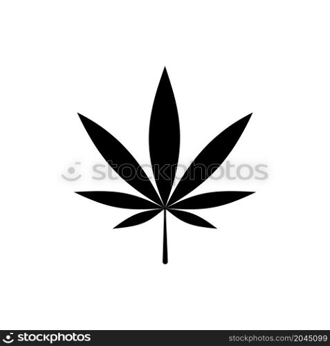 weed icon vector solid style