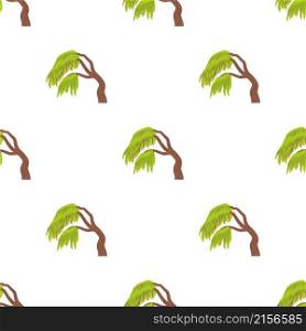 Weeping willow pattern seamless background texture repeat wallpaper geometric vector. Weeping willow pattern seamless vector
