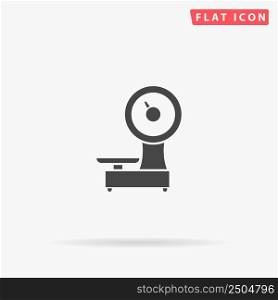 Weigher scales flat vector icon. Hand drawn style design illustrations.. Weigher scales flat vector icon. Hand drawn style design illustrations