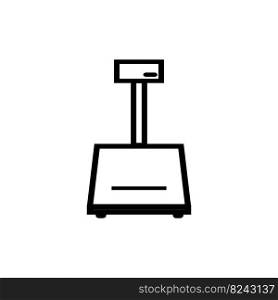 weighing icon vector illustration symbol design