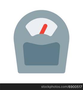 weighing scale, icon on isolated background