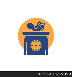 weight, baby, New born, scales, kid Glyph Icon.. Vector EPS10 Abstract Template background
