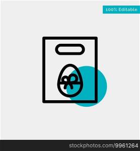 Weight, Egg, Gift, Easter turquoise highlight circle point Vector icon