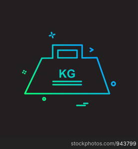 Weight icon design vector