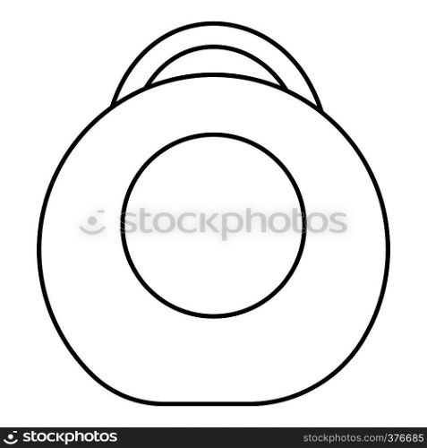 Weight icon. Outline illustration of weight vector icon for web. Weight icon, outline style
