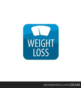 weight loss logo. logo design pattern diet. Vector illustration of icon