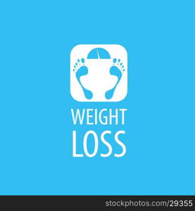 weight loss logo. logo design pattern diet. Vector illustration of icon