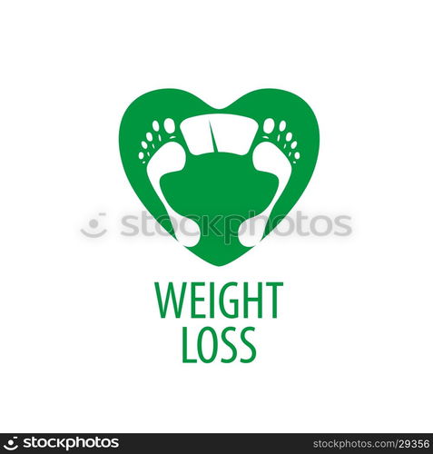 weight loss logo. logo design pattern diet. Vector illustration of icon