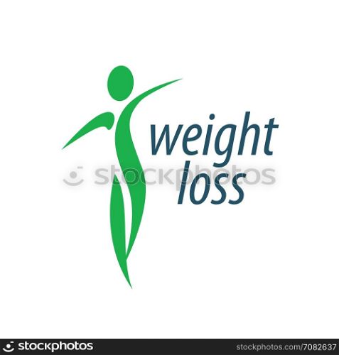 weight loss logo. pattern design logo weight loss. Vector illustration