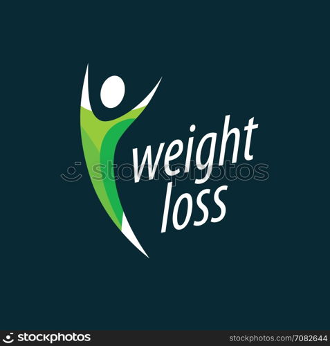 weight loss logo. pattern design logo weight loss. Vector illustration