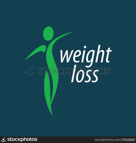 weight loss logo. pattern design logo weight loss. Vector illustration