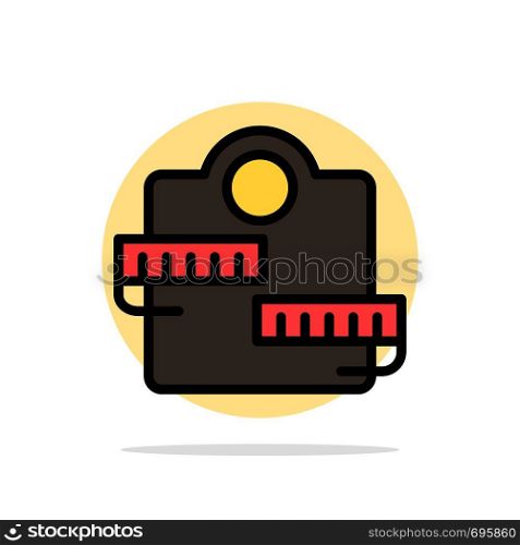Weight, Machine, Healthcare, Sport Abstract Circle Background Flat color Icon