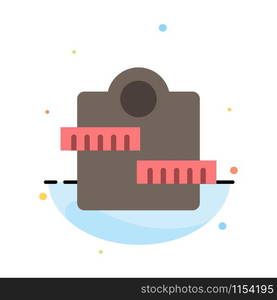 Weight, Machine, Healthcare, Sport Abstract Flat Color Icon Template