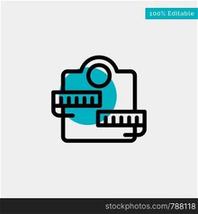Weight, Machine, Healthcare, Sport turquoise highlight circle point Vector icon