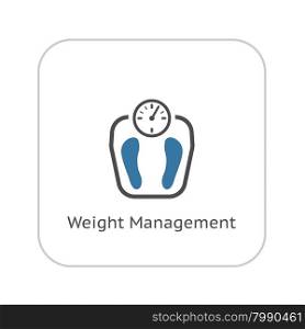 Weight Management Icon. Flat Design. Isolated Illustration.. Weight Management Icon. Flat Design.