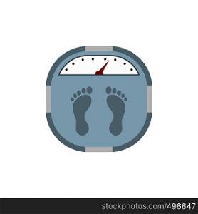 Weight scale flat icon isolated on white background. Weight scale flat icon