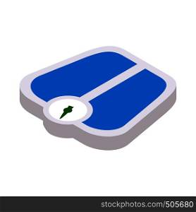 Weight scale icon in isometric 3d style on a white background. Weight scale icon, isometric 3d style