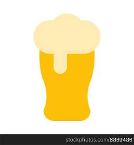 weizen beer glass, icon on isolated background
