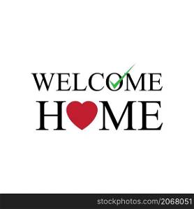 welcome home logo symbol illustration design template