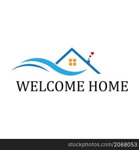 welcome home logo symbol illustration design template