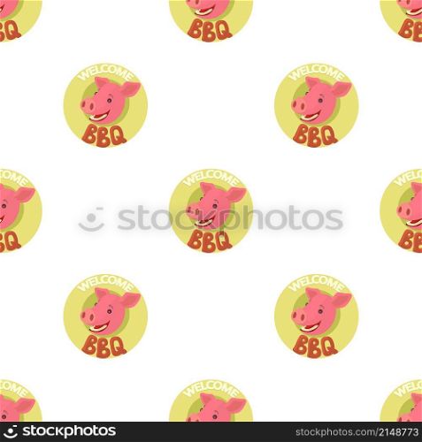 Welcome invitation to barbecue pattern seamless background texture repeat wallpaper geometric vector. Welcome invitation to barbecue pattern seamless vector